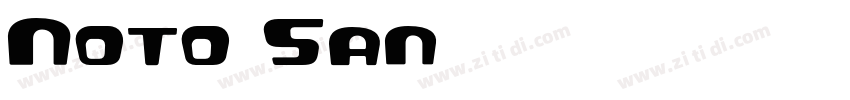 Noto San字体转换
